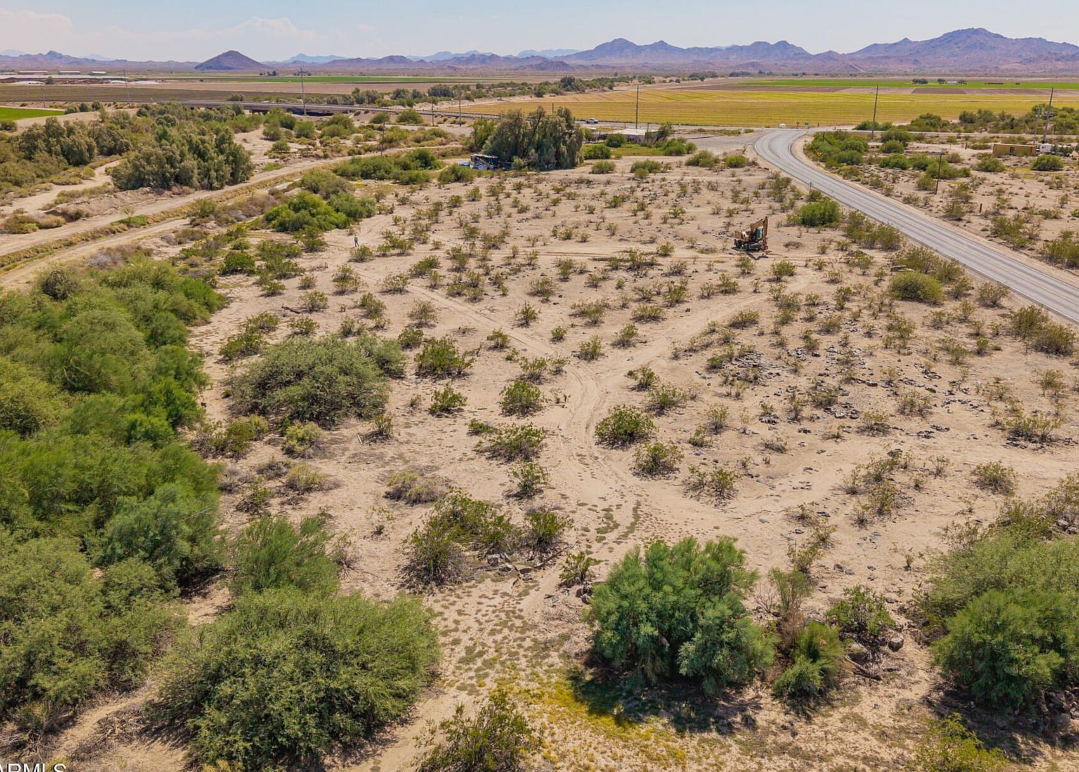 Open desert acreage at 11111 W Salome Highway, Arlington AZ